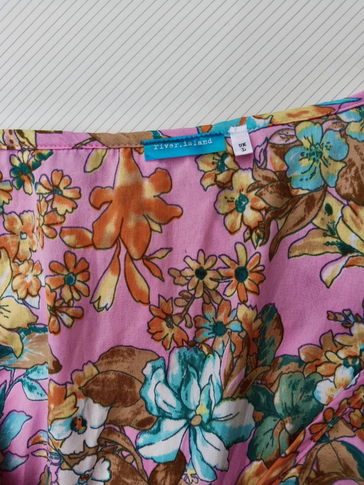Vestido curto floral River Island Tamanho L 💜 – photo 6